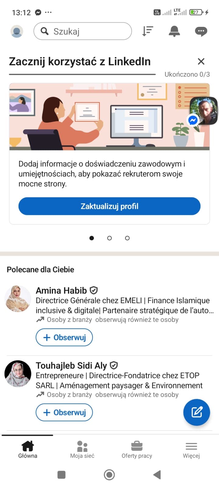 linkedin account